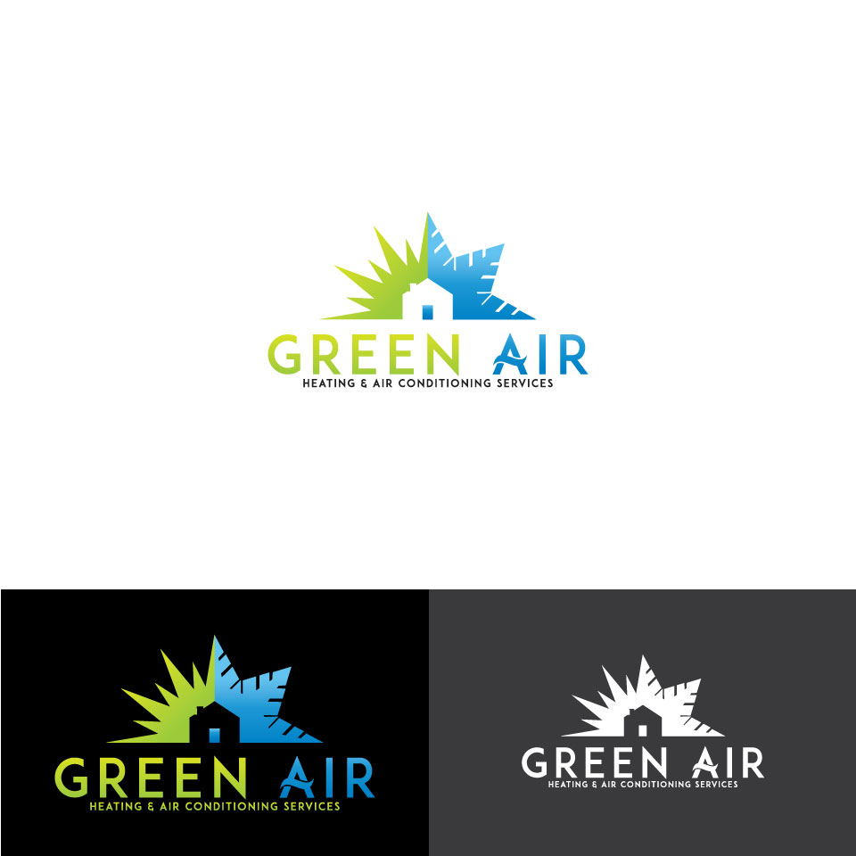 Logo-Design von _enma für Green Air, Heating and Air Conditioning  | Design #19222255