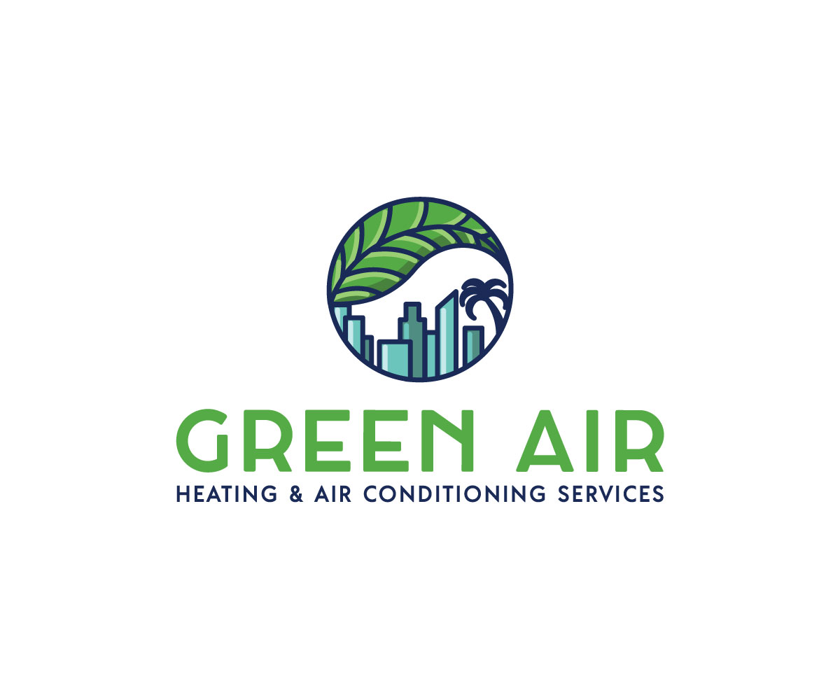 Logo Design by 91.kremena.petrova for Green Air, Heating and Air Conditioning  | Design #19212717