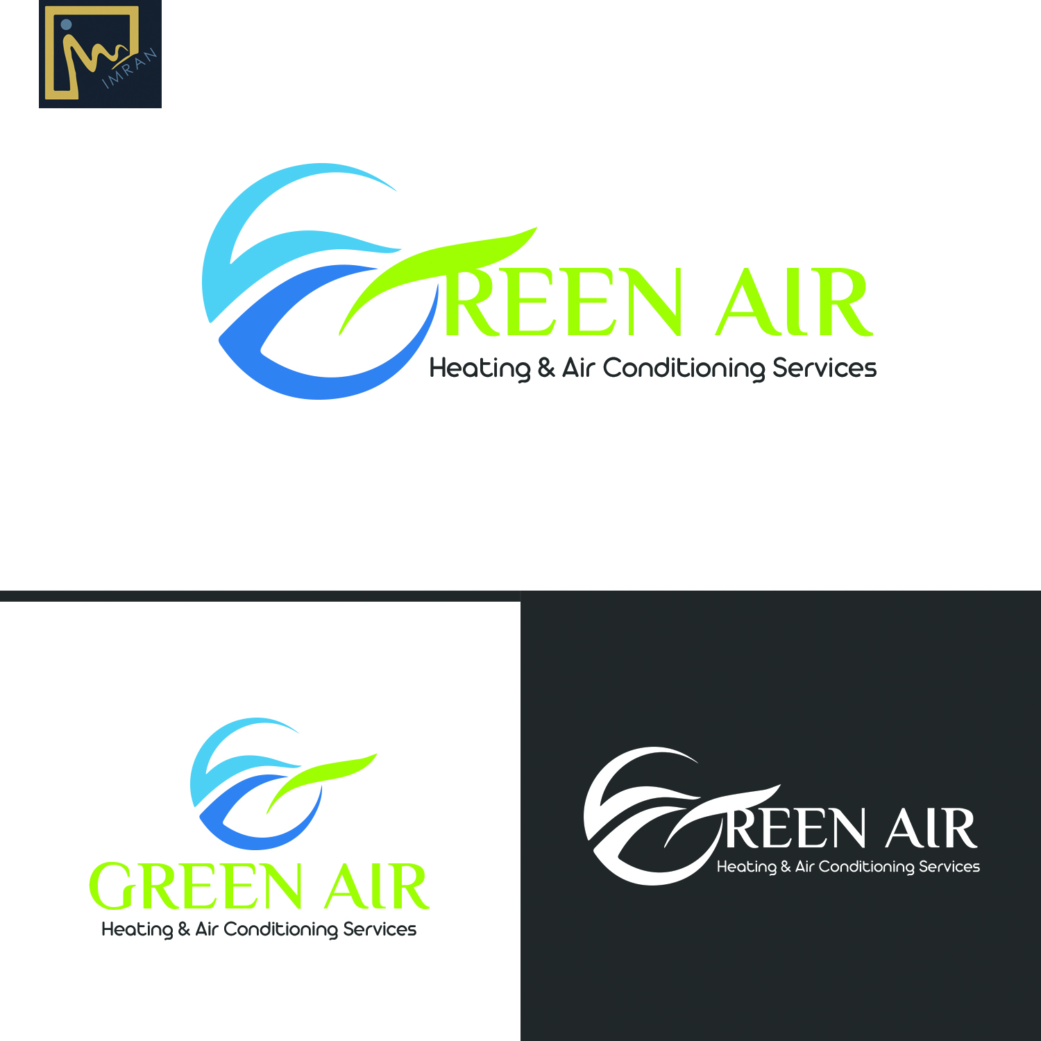 Logo Design by MD Imran for Green Air, Heating and Air Conditioning  | Design #19221172