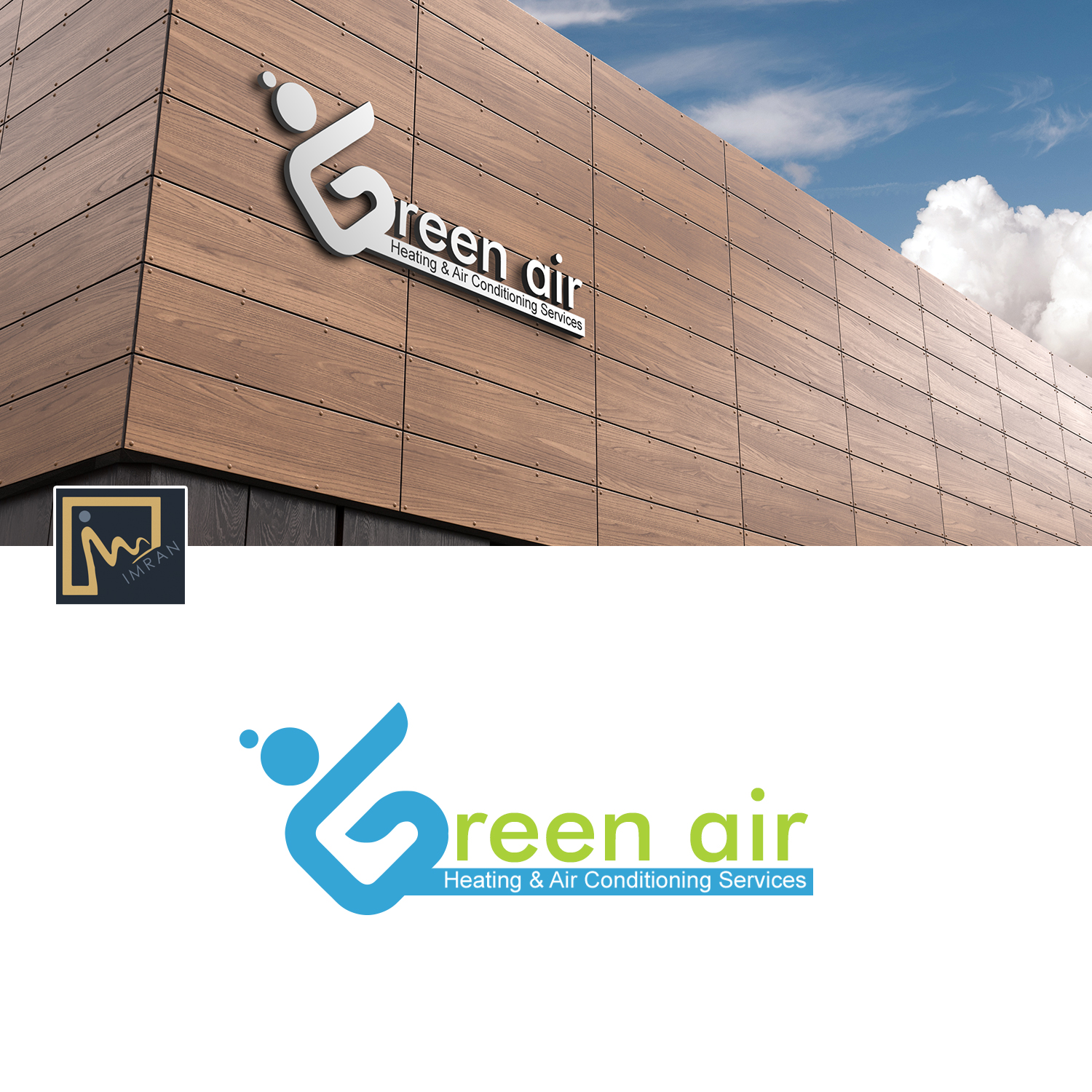 Logo Design by MD Imran for Green Air, Heating and Air Conditioning  | Design #19298273