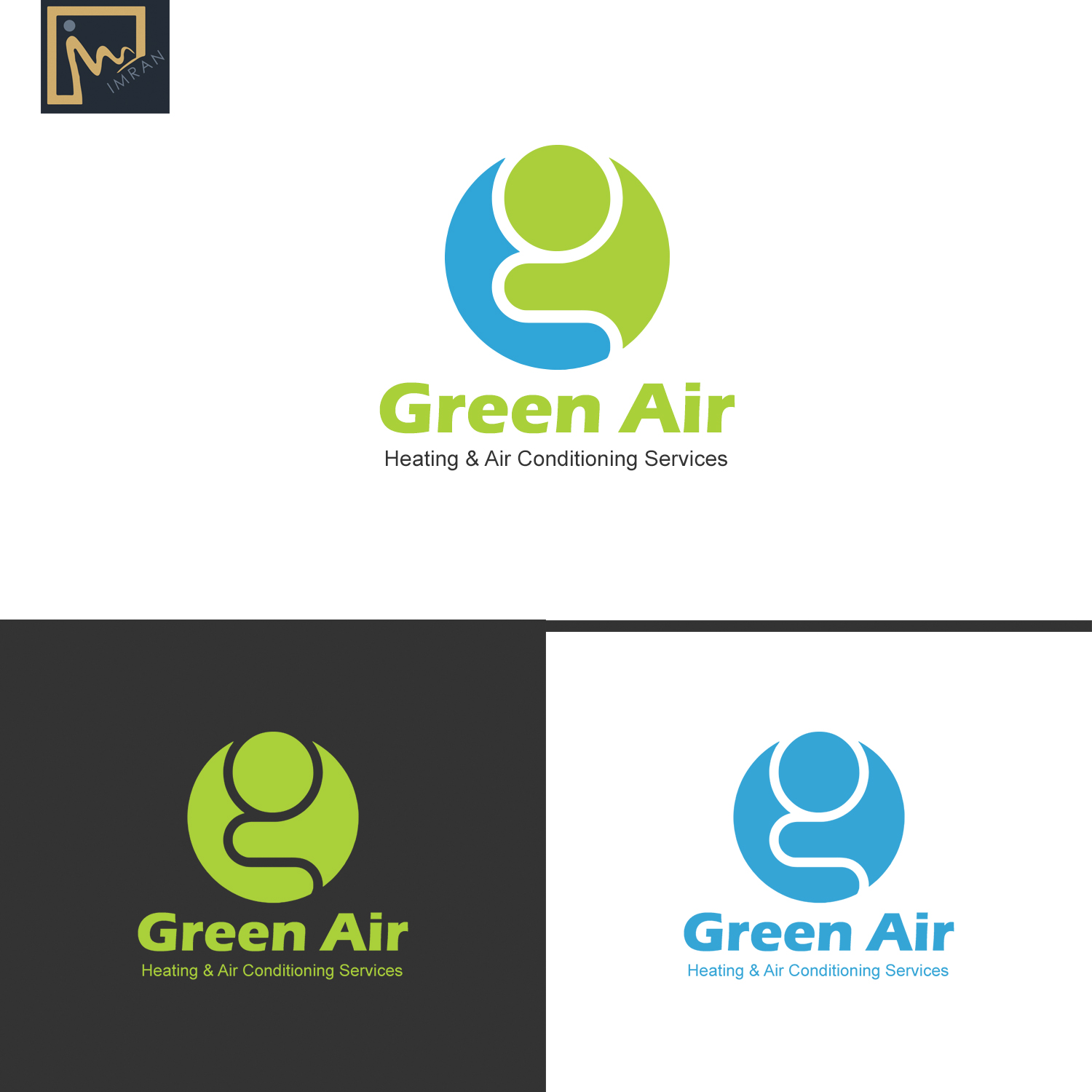 Logo Design by MD Imran for Green Air, Heating and Air Conditioning  | Design #19298309