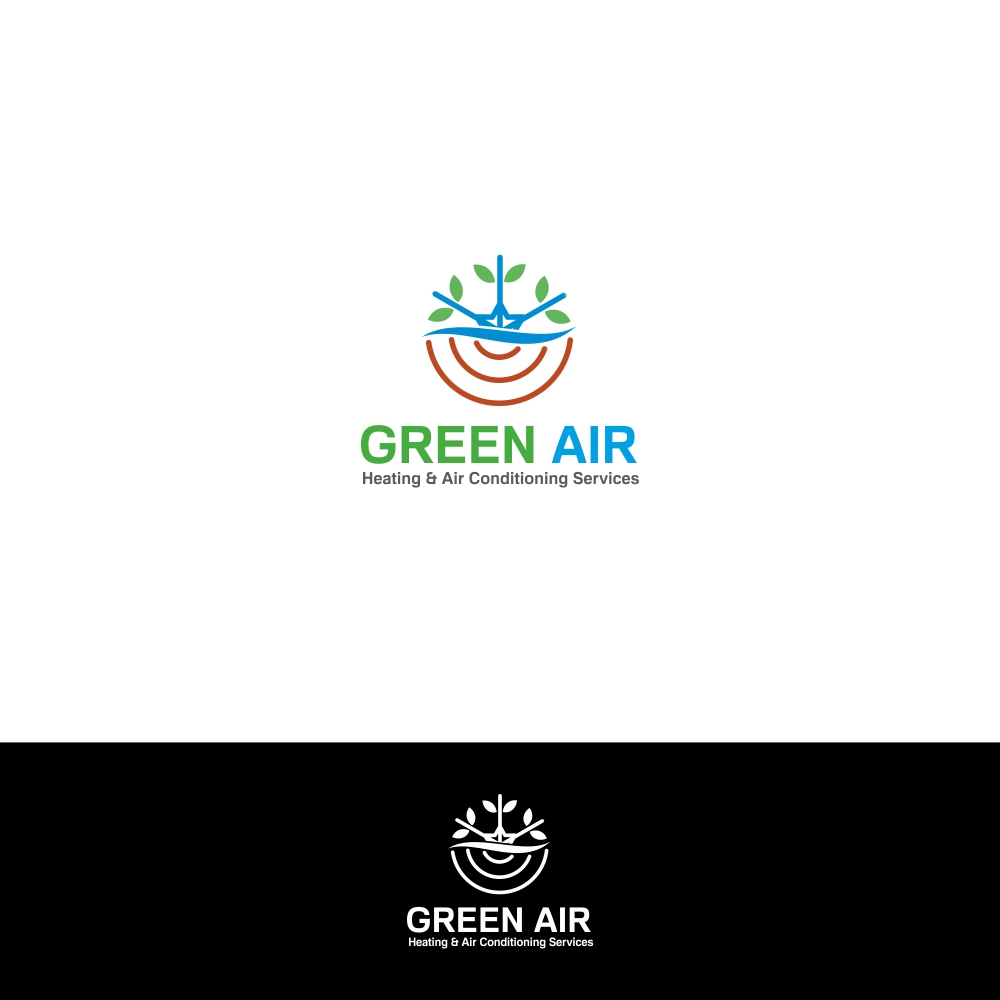 Logo-Design von Basksh Designs für Green Air, Heating and Air Conditioning  | Design #19273975