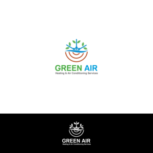 Logo Design by Basksh Designs for Green Air, Heating and Air Conditioning  | Design: #19273975