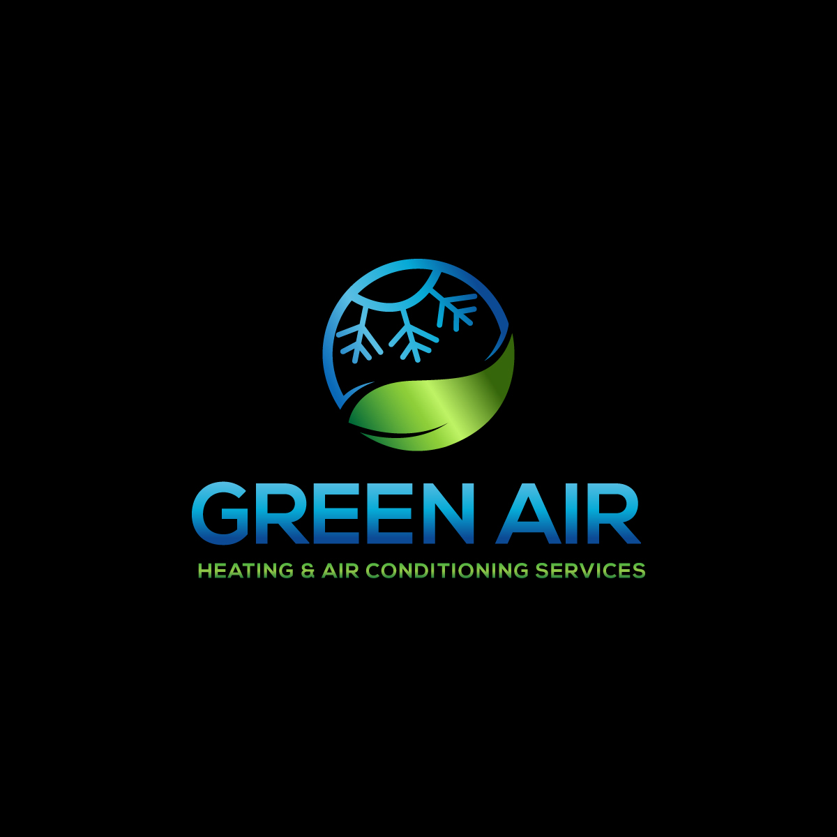 Logo Design by **INCREDIBLEDESIGNERS** for Green Air, Heating and Air Conditioning  | Design #19285358