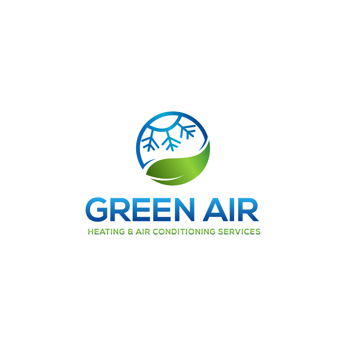 Logo Design by **INCREDIBLEDESIGNERS** for Green Air, Heating and Air Conditioning  | Design #19285359