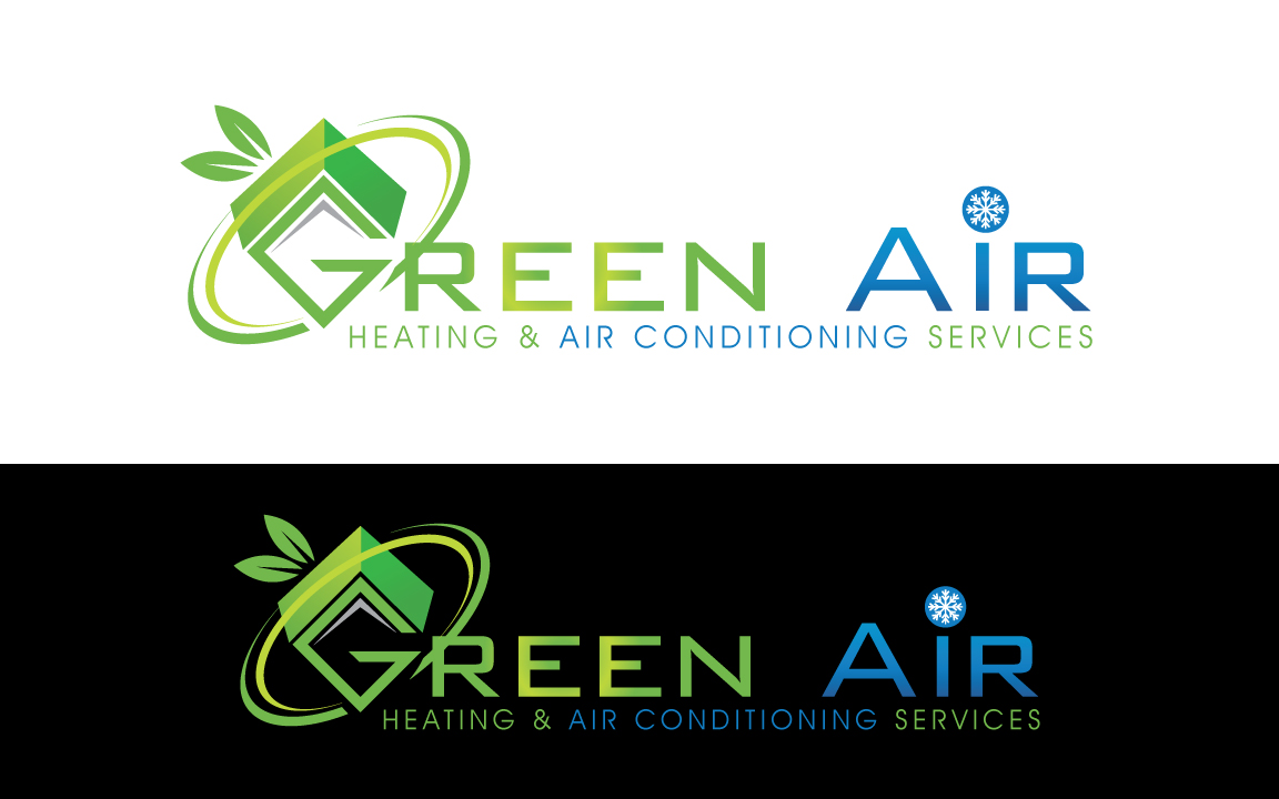Logo Design by GODDREAMCREATION for Green Air, Heating and Air Conditioning  | Design #19267277