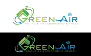 Logo Design by GODDREAMCREATION for Green Air, Heating and Air Conditioning  | Design: #19277016