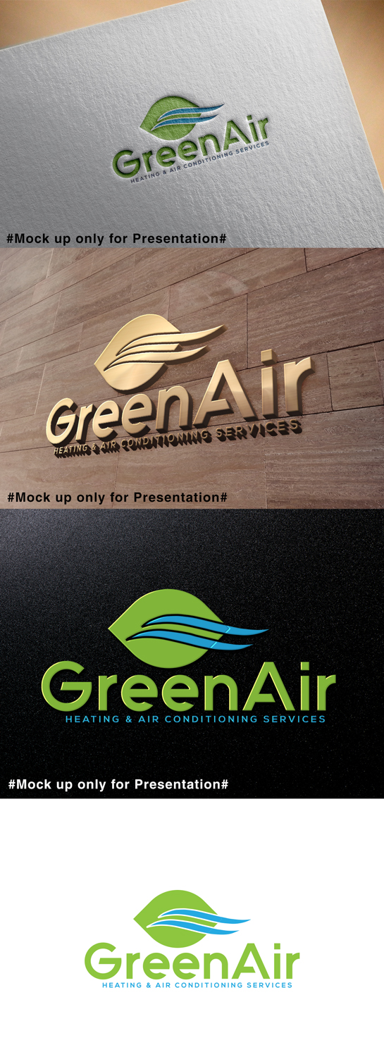 Logo-Design von designmind78 für Green Air, Heating and Air Conditioning  | Design #19216958