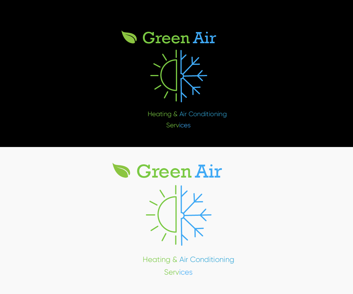 Logo Design by Alvaro 5 for Green Air, Heating and Air Conditioning  | Design #19222379