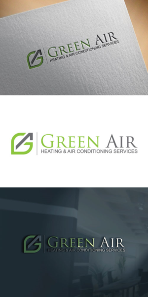 Logo Design by tea tea for Green Air, Heating and Air Conditioning  | Design: #19212176
