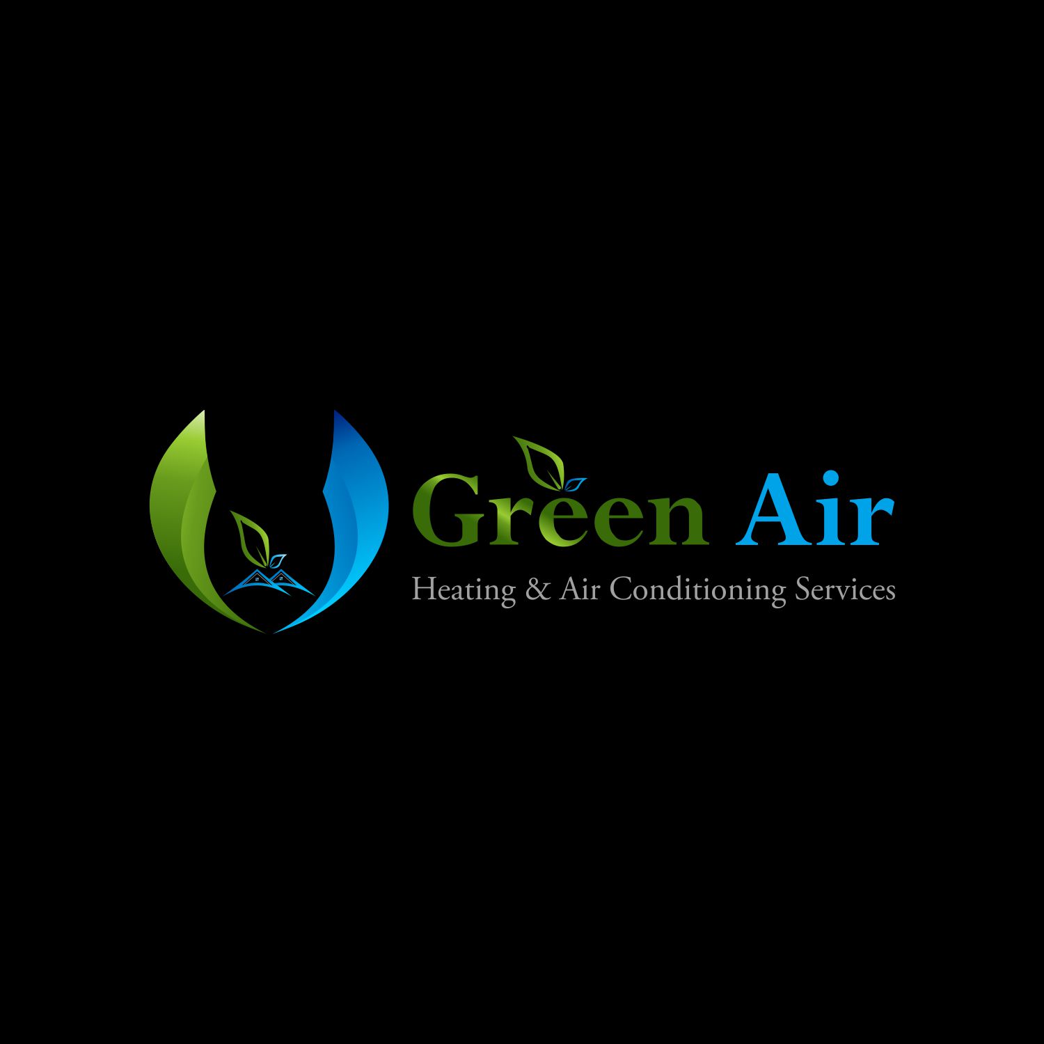 Logo-Design von Dim_design für Green Air, Heating and Air Conditioning  | Design #19269232