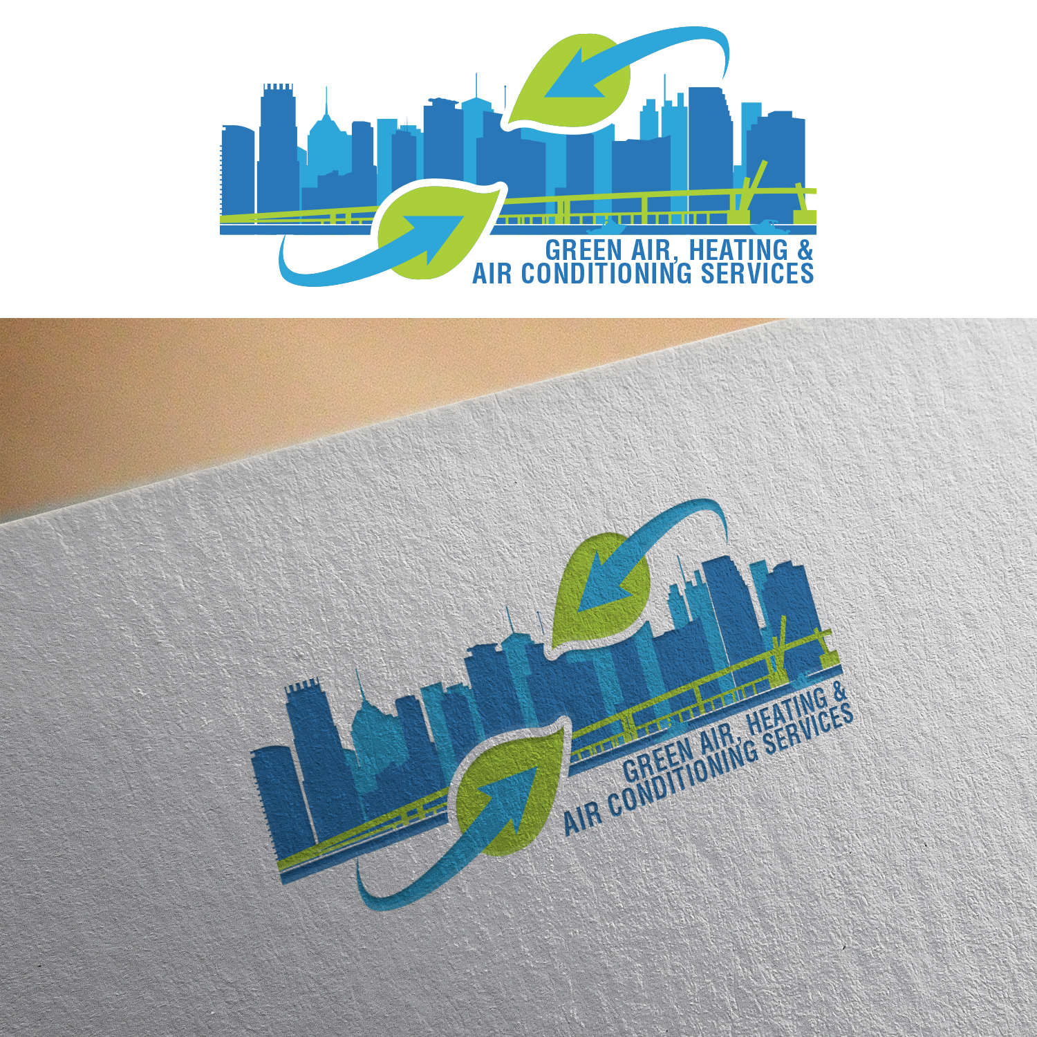 Logo Design by Yanick17 for Green Air, Heating and Air Conditioning  | Design #19238100