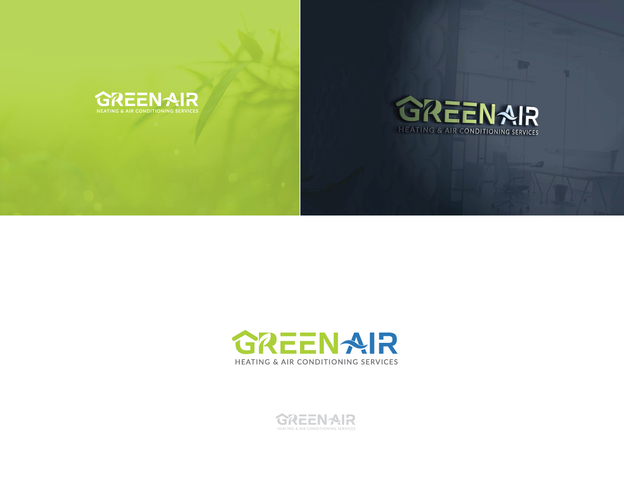 Logo-Design von Sheky für Green Air, Heating and Air Conditioning  | Design #19281466