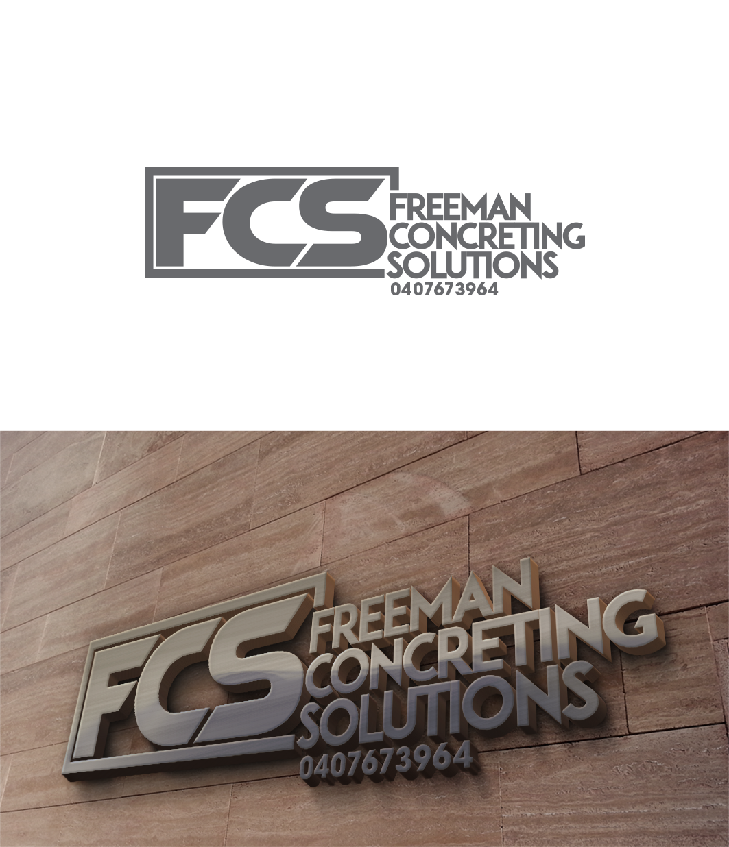 Logo Design by trufya for Freeman concreting solutions | Design #19279339