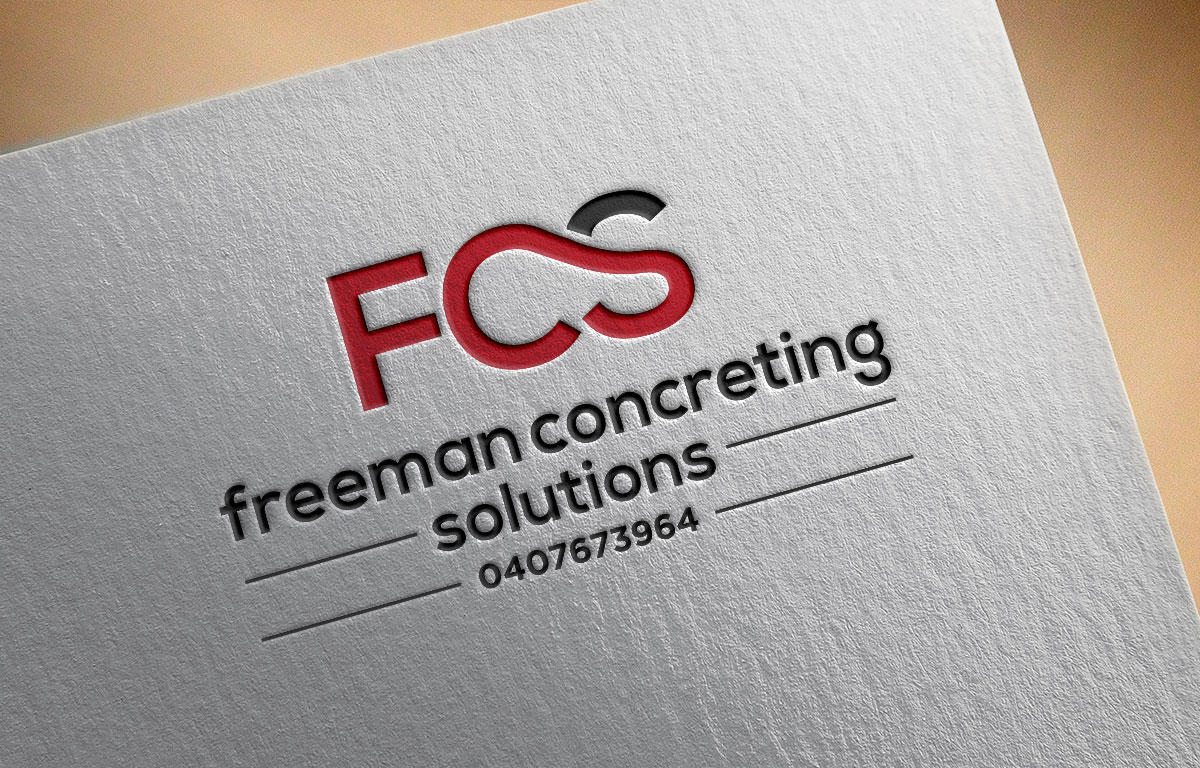 Logo Design by Atec for Freeman concreting solutions | Design #19227555