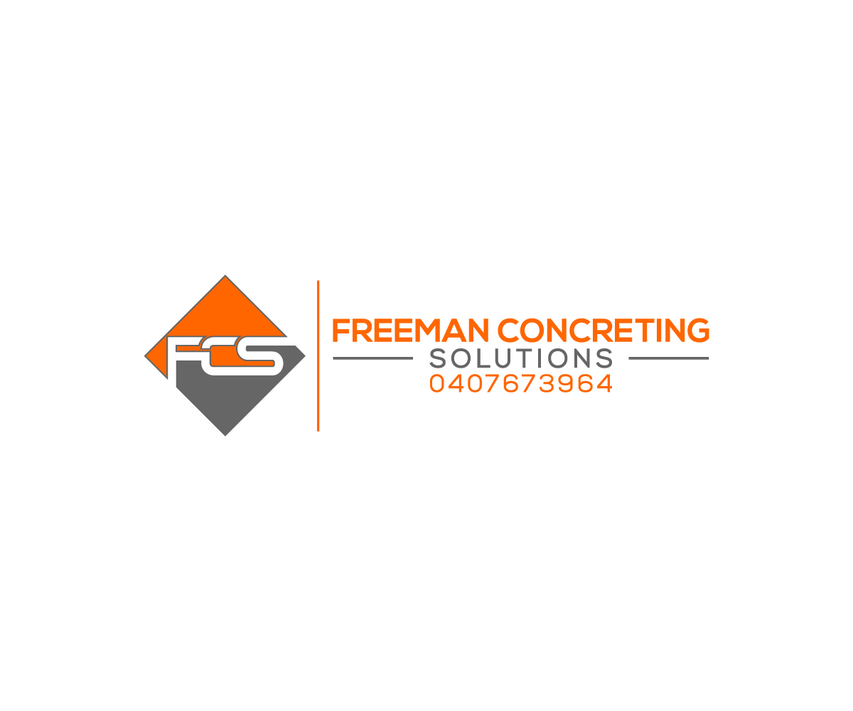 Logo Design by Related to logo design1 for Freeman concreting solutions | Design: #19317247