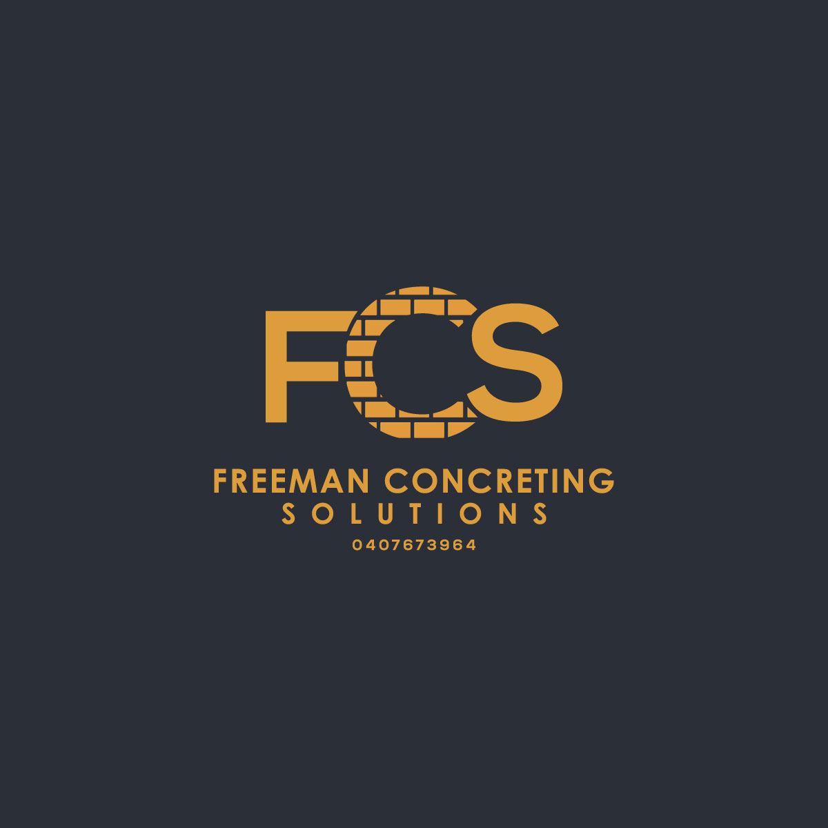 Logo Design by **INCREDIBLEDESIGNERS** for Freeman concreting solutions | Design #19226271