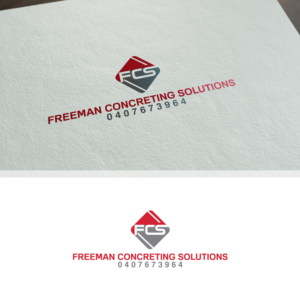 Logo Design by Maxo-Biz for Freeman concreting solutions | Design: #19220116