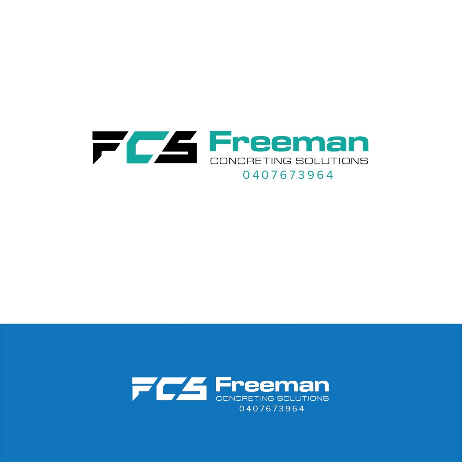Logo Design by Maxo-Biz for Freeman concreting solutions | Design #19256345