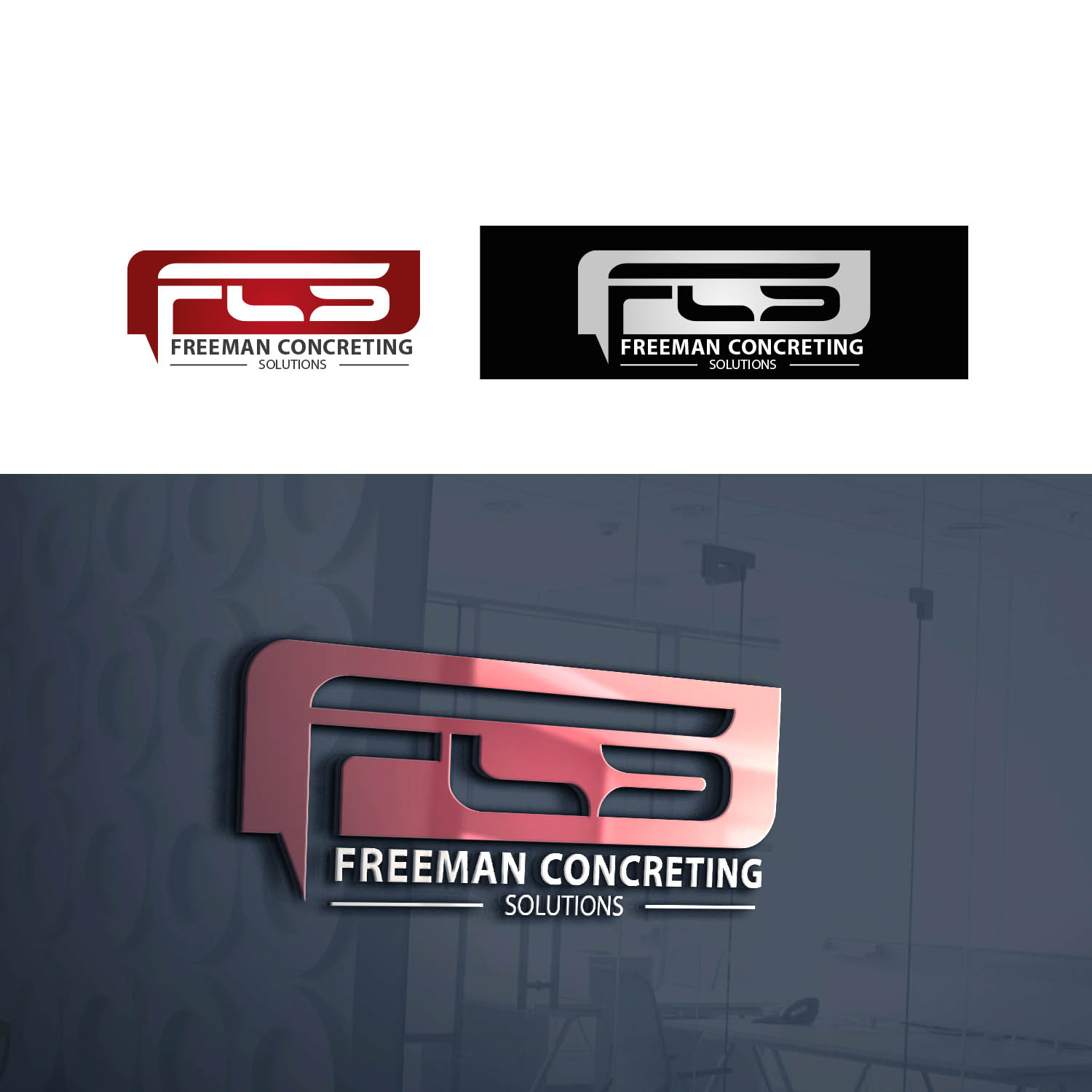 Design de Logo par Finley Johnson pour Freeman concreting solutions | Design #19279501