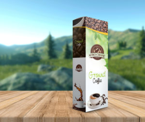 creative pack design with extended budget for AfroCrane coffee product | Design Emballage par Suren Amarathunga