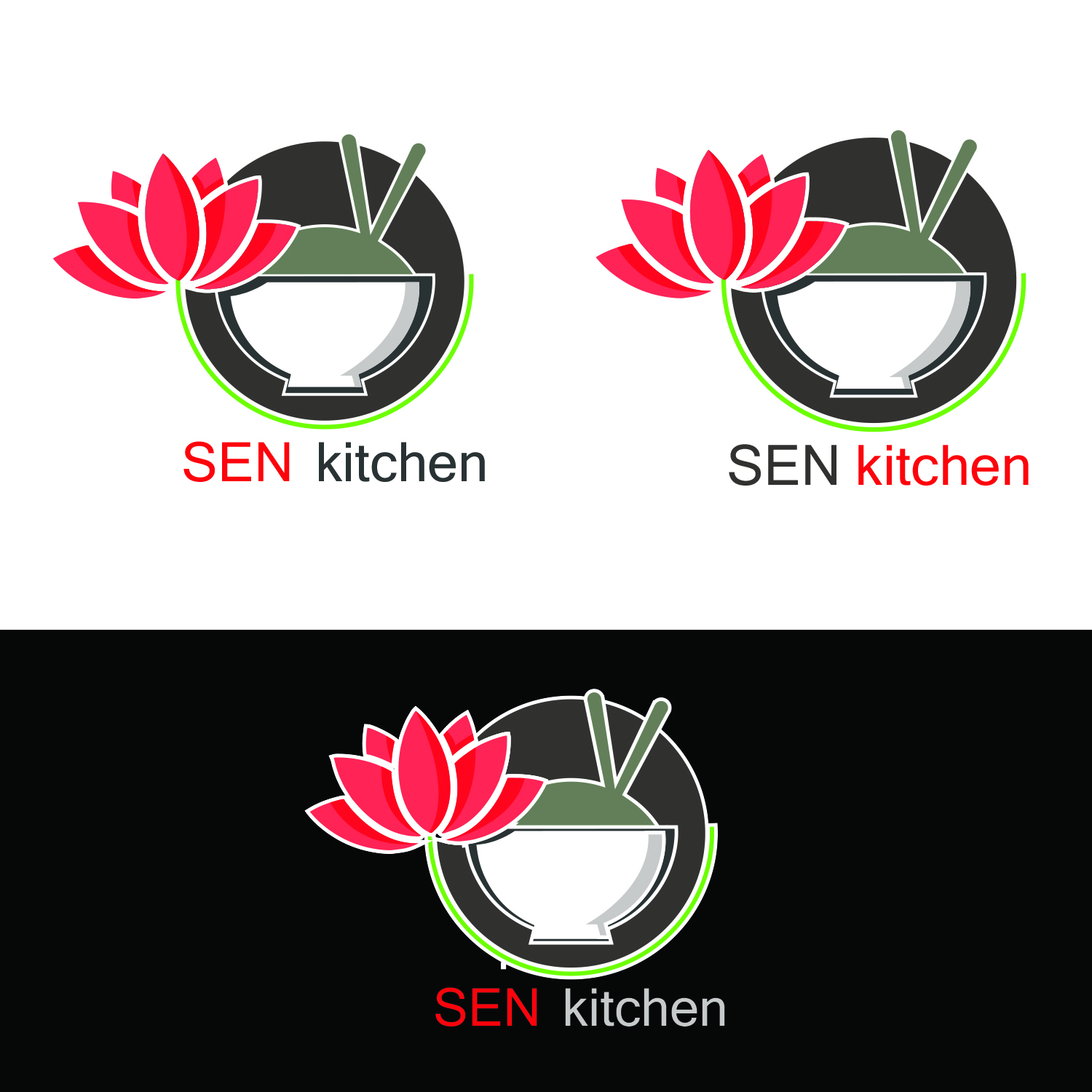 Logo Design by Designer AJ  for SEN Kitchen | Design #19344689