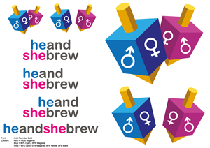 Logo Design by Satrah Graphic Design for Heandshebrew.com | Design #59414