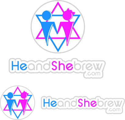 Logo Design by Steven Hall for Heandshebrew.com | Design #53636