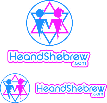 Logo Design by Steven Hall for Heandshebrew.com | Design #53638