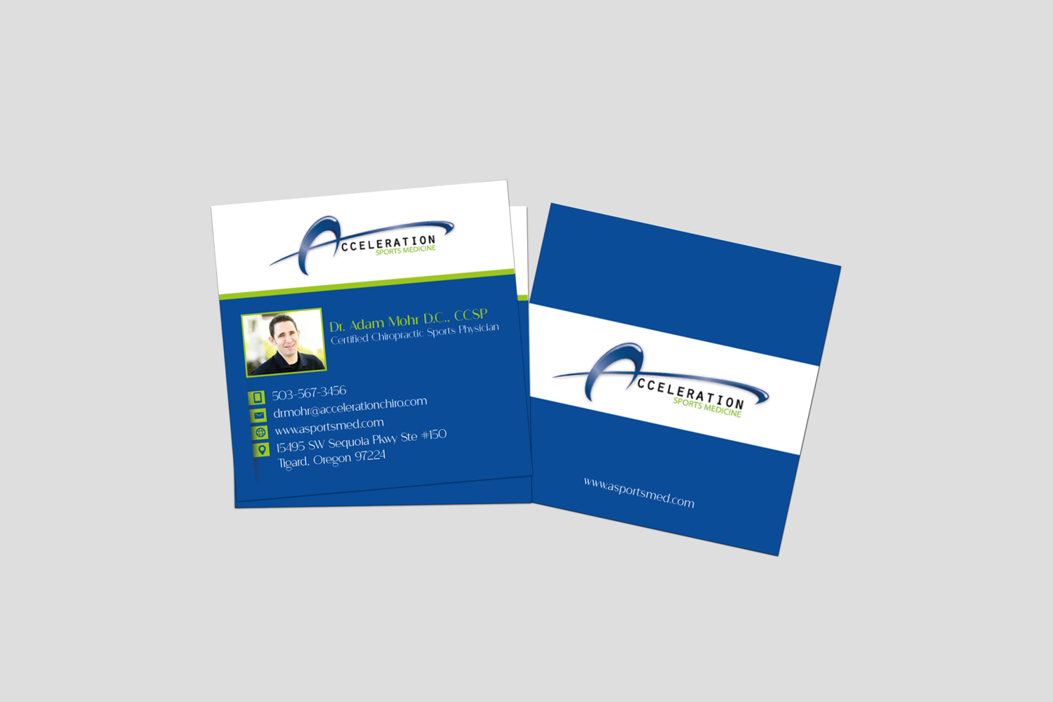 Visitenkarten-Design von Impressive Solutions für Acceleration Sports Medicine  | Design #19273917