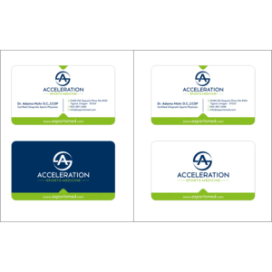 Business Card Design by pulogo for Acceleration Sports Medicine  | Design: #20142623