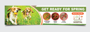 Spring Pet Banner for Veterinary Hospital 5m x 1.2m | Diseño de Póster por alex989