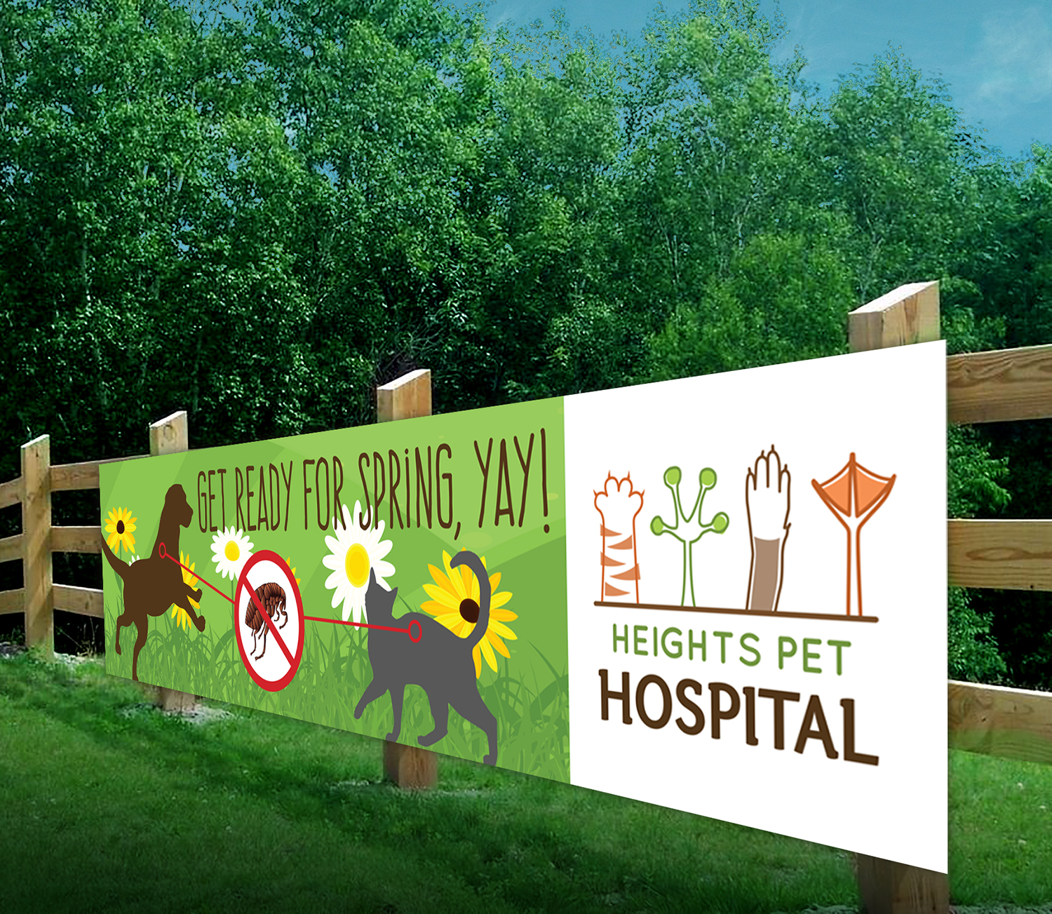 Diseño de Póster por andrew3344 para Heights Pet Hospital | Diseño #19214528