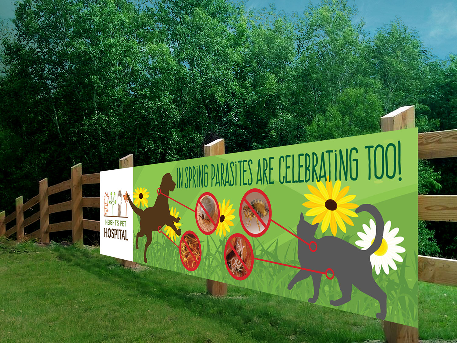 Poster Design by andrew3344 for Heights Pet Hospital | Design #19268943