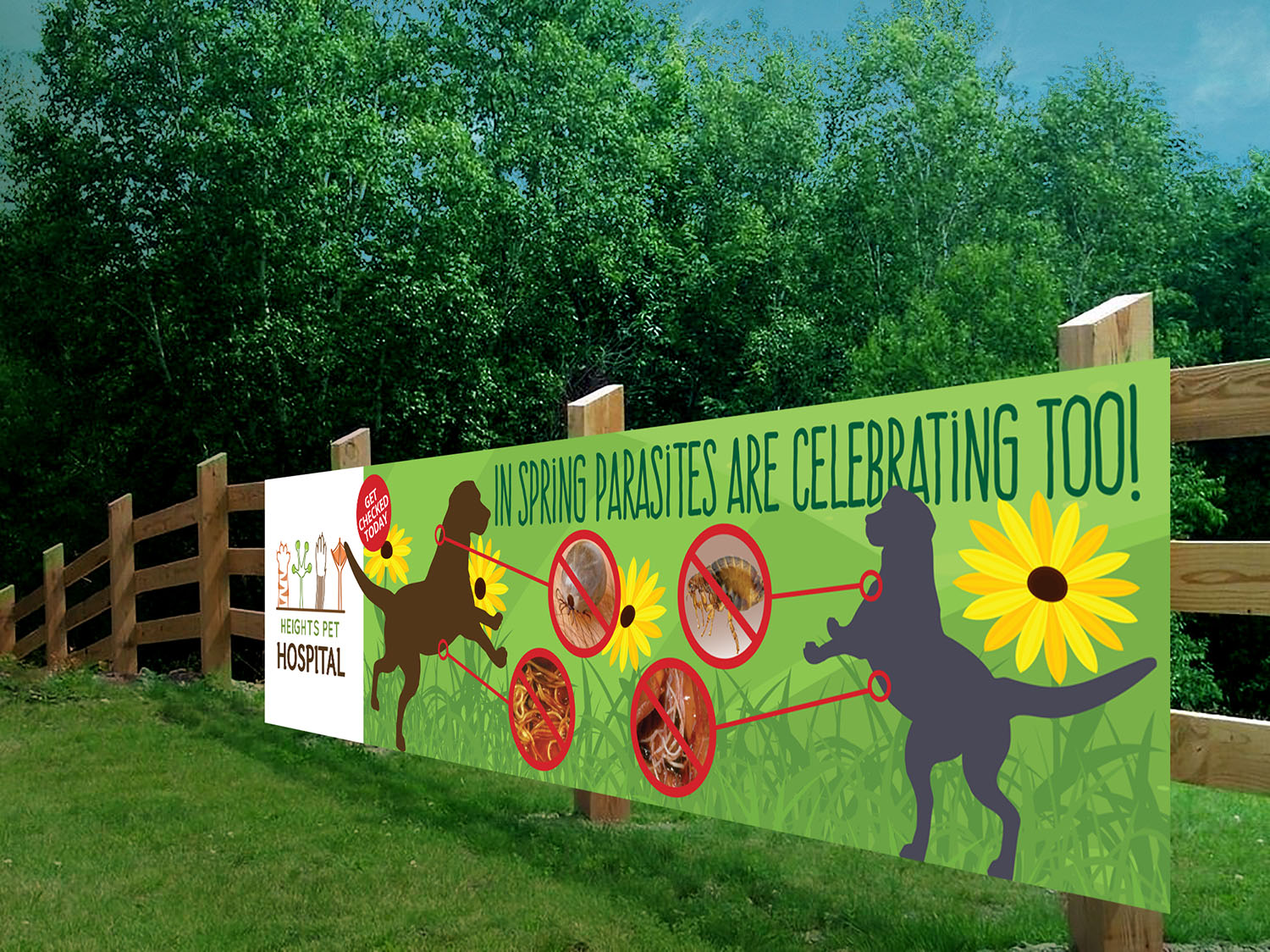 Poster Design by andrew3344 for Heights Pet Hospital | Design #19269128