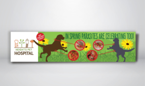 Spring Pet Banner for Veterinary Hospital 5m x 1.2m | Diseño de Póster por andrew3344