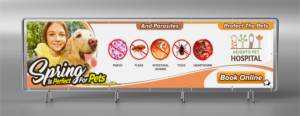 Spring Pet Banner for Veterinary Hospital 5m x 1.2m | Diseño de Póster por SAI DESIGNS