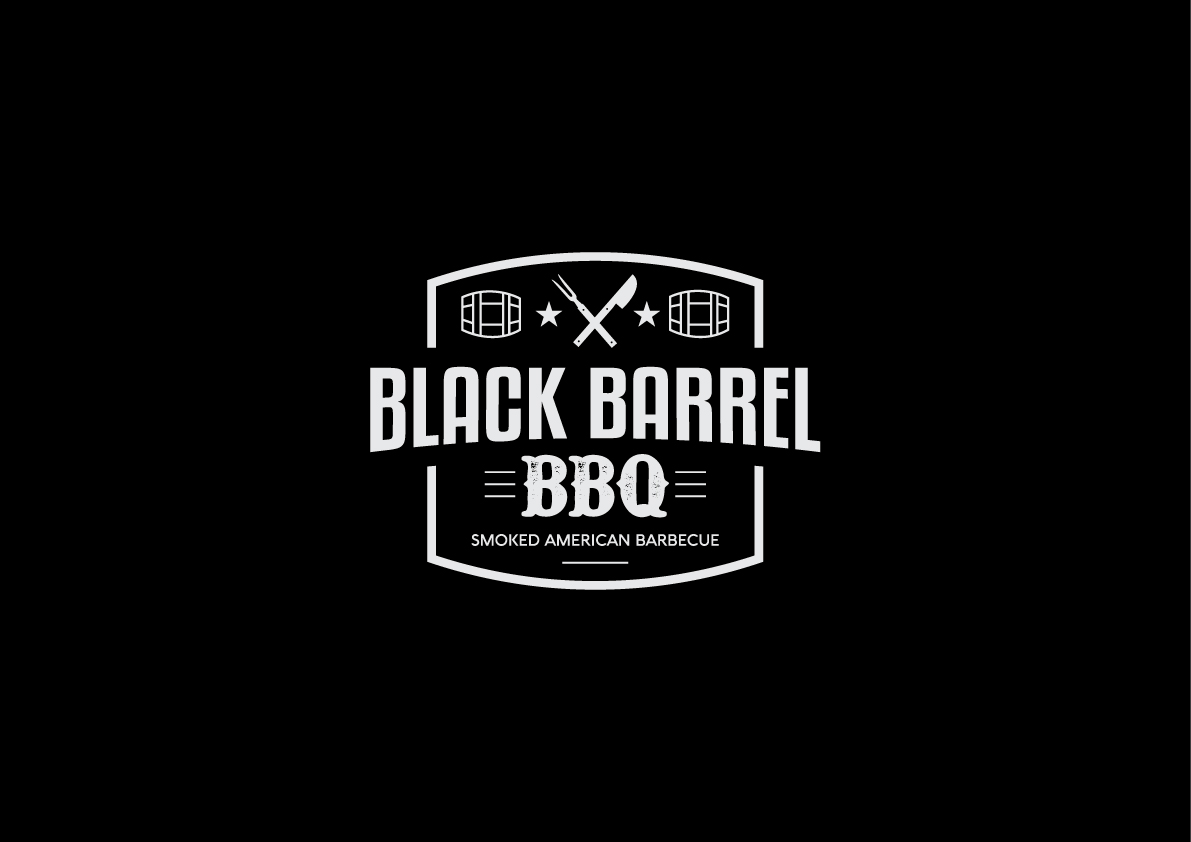 Logo Design by The Marble Peach for Black Barrel Barbecue | Design #19234888