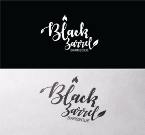 Logo Design by Shigh5 for Black Barrel Barbecue | Design: #19261679