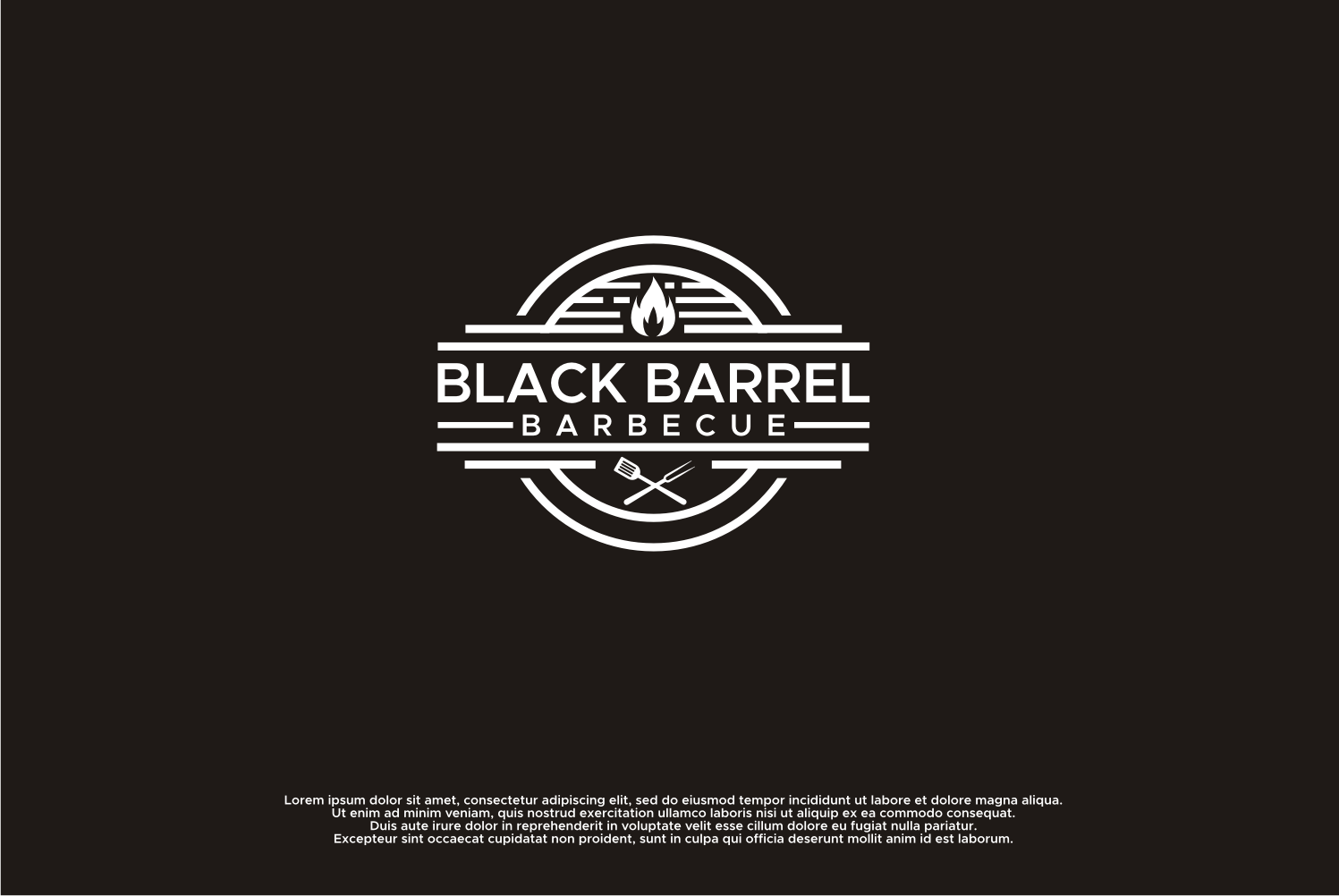 Logo Design by nusdofficial for Black Barrel Barbecue | Design #19280050