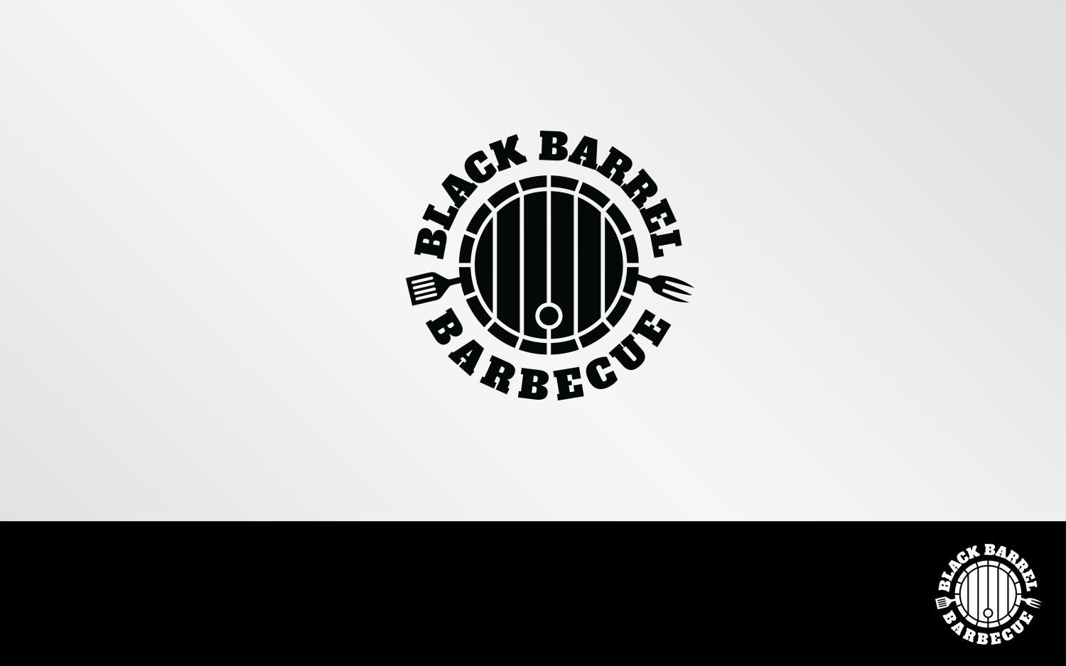 Logo Design by Grafactory for Black Barrel Barbecue | Design #19232947