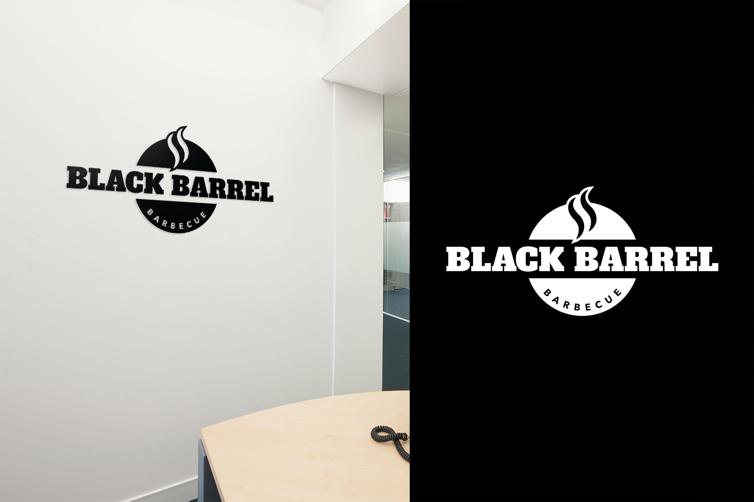 Logo Design by Grafactory for Black Barrel Barbecue | Design #19258852
