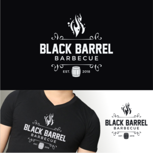 Logo Design by Ode70 for Black Barrel Barbecue | Design #19244144