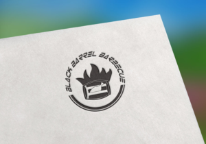 Logo Design by Rosaleen for Black Barrel Barbecue | Design: #19246158