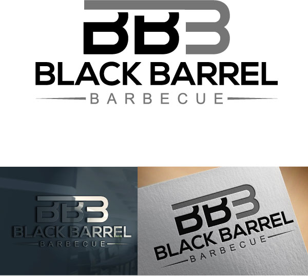 Logo Design by sayma00 for Black Barrel Barbecue | Design #19239947