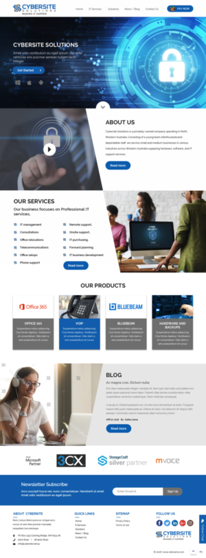 Design Wordpress par pb pour Cybersite Solutions Pty Ltd | Design : #19220798