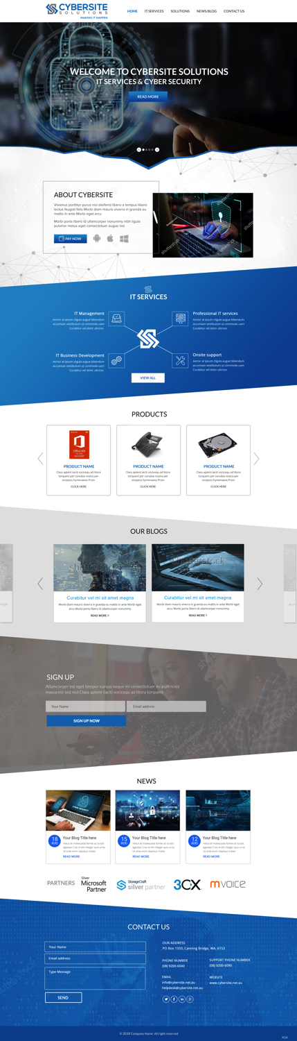 Diseño Wordpress por pb para Cybersite Solutions Pty Ltd | Diseño #19220806