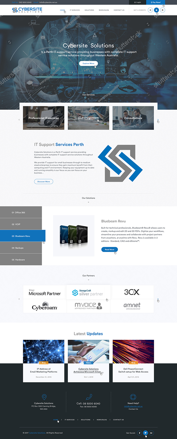 Design Wordpress par Ved Web Services pour Cybersite Solutions Pty Ltd | Design #19244169