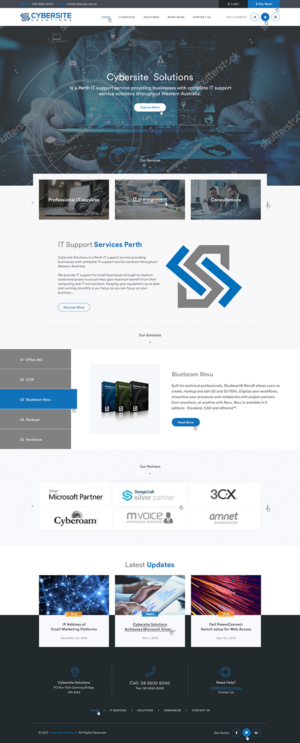 Design Wordpress par Ved Web Services pour Cybersite Solutions Pty Ltd | Design : #19244169