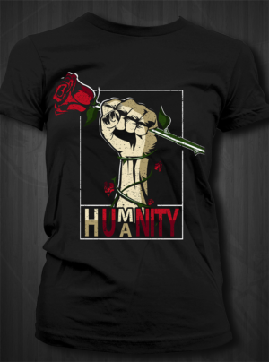 Rose/raised fist logo design for clothing brand